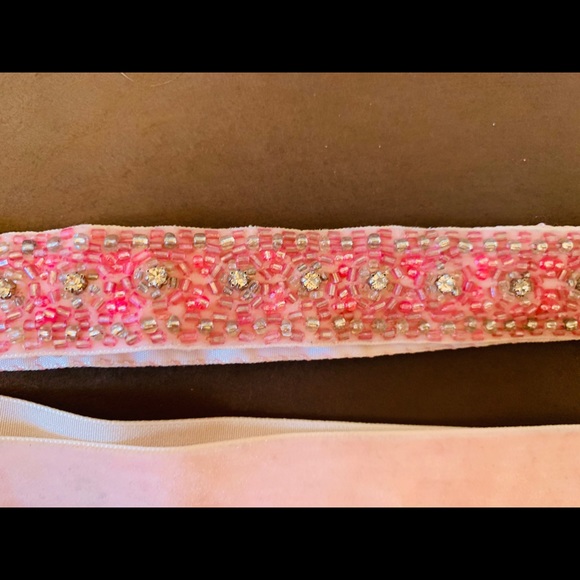 SALE 5 for $25🎀 J Crew Light Pink Beaded Belt - Picture 4 of 11